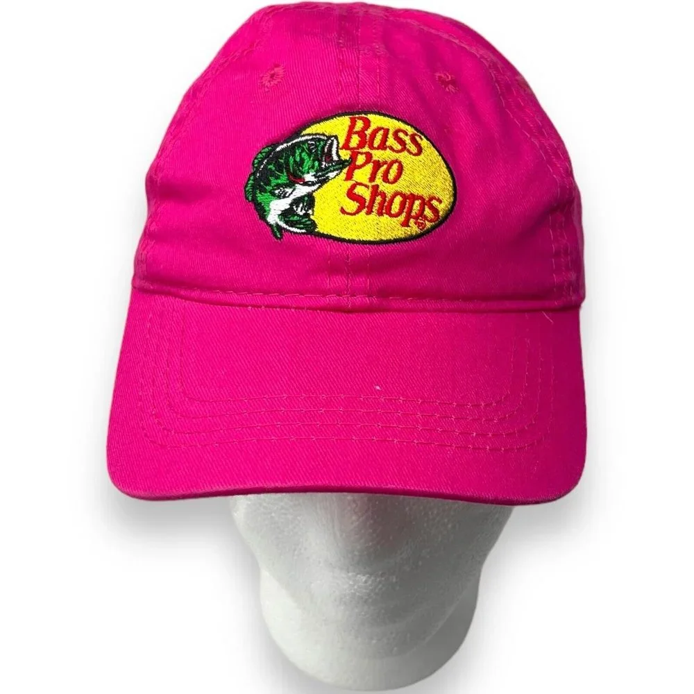 Bass Pro Shops Hat Toddler Size Pink Strap Back‎ January 2020